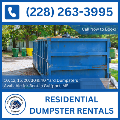 Top Residential Dumpster Rentals in Gulfport, MS - DDD Dumpster Rental Gulfport